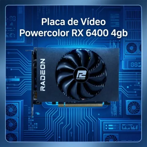 Placa de Vídeo Powercolor RX 6400 4gb