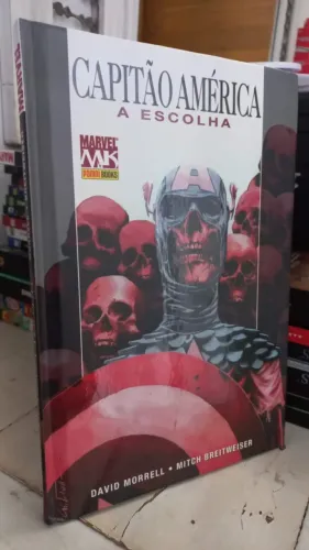 Hq Capitão América A Escolha David Morrell Capa Dura - Impecavel Panini Books 2009