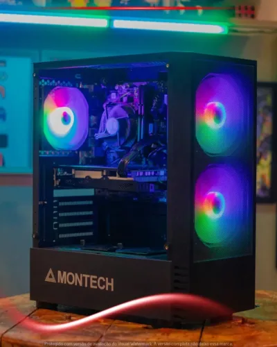 Desktop Gamer i3 10105, 16gb Ram, 256gb Ssd + 1tb Hd, Rx 580 8gb