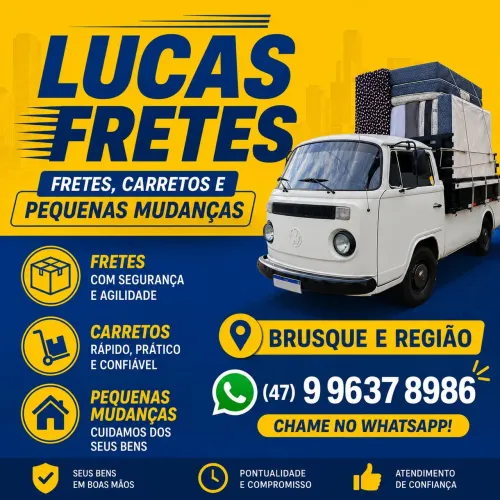 Fretes, Carretos e pequenas Mudanças em Brusque e região 