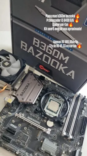 Kit upgrade placa mae e processador