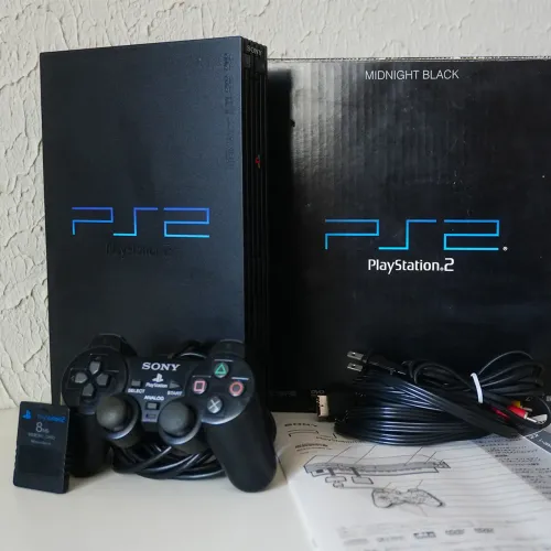 PlayStation 2 Fat Midnight Black