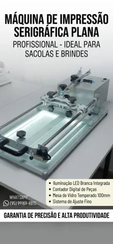 Máquina para serigrafia plana
