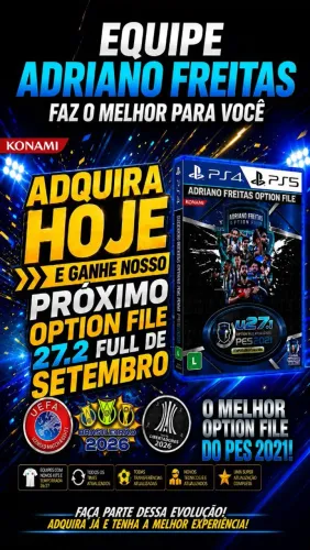 ATUALIZAÇÃO PES 21 PS4 E PS5