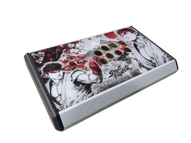 Caixa Para Controle Arcade Sanwa Com 2 Artes E 2 Acrilicos
