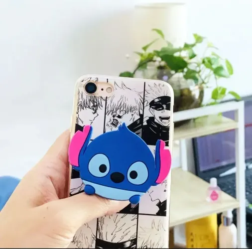 Pop Suporte 3d Dedo Alça Apoio Selfie Celular Seguro Fofo(a pronta entrega)