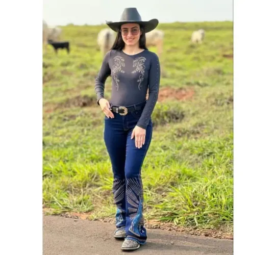 Calça country com strass