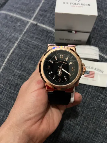 U.S. Polo Assn. Relógio esportivo masculino USC90006 com pulseira de silicone