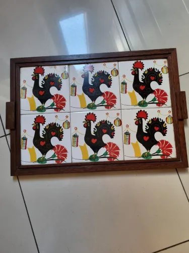 Bandeja c azulejos galo portugues