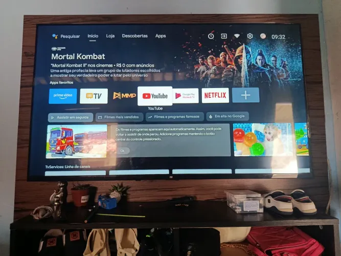 Tv Multilaser 43 polegadas e painel 