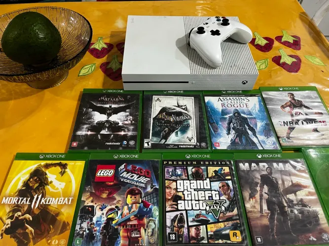 Xbox One Completo + 1 Controle e 9 Jogos ? Pronto para Jogar!