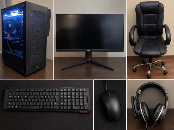 PC Gamer Completo Ryzen 5 4500 + GTX 1650 4GB + 16GB + SSD 1TB
