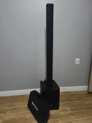 Caixa de Som Lexsen profissional ( Bluetooth, pendrive, saída para microfone profissional)