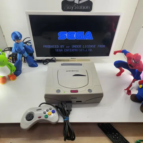 Sega saturno branco original