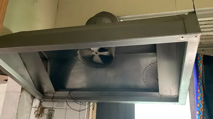 Coifa com Exaustor inox de cozinha