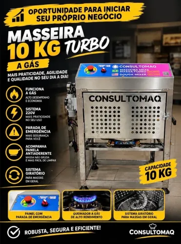 Masseira a gás turbo
