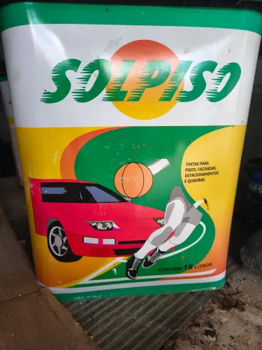 Tintas para piso, muros e fachadas (cor vermelha)(total 4 galões)