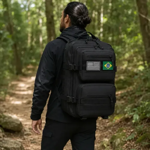 Mochila Tático Militar 50L - Preta