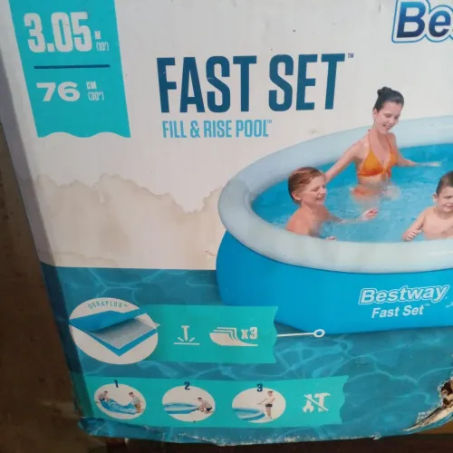 Piscina inflável Bestway Fast Set grande redonda 3800L
