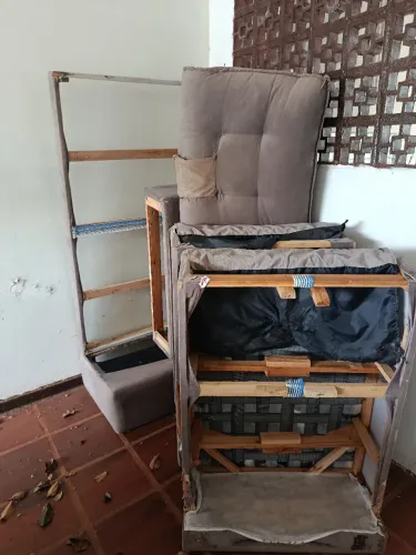 Sofá retrátil 2 lugares p/ aproveitamento de partes