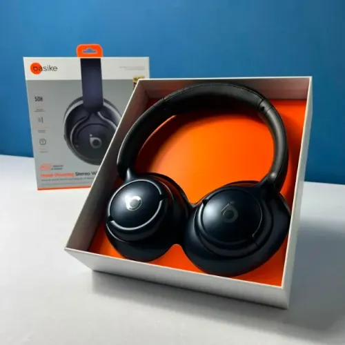 Fone Bluetooth ANC - Sem Fio, Dobrável e com Caixa