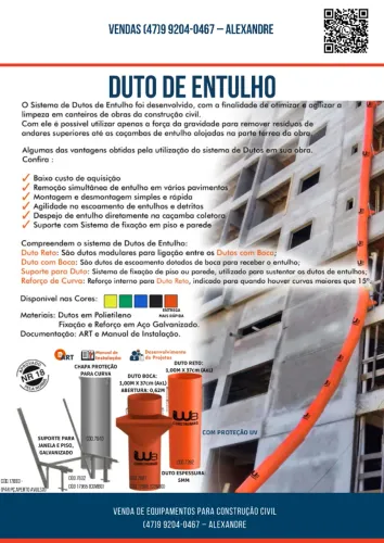 Duto de entulho