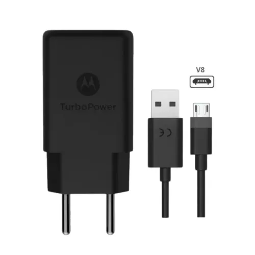 Carregador Completo Motorola Turbo Power 30W com cabo V8 