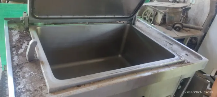 Caldeirão quadrado GLP INOX industrial MACON 400 litros"LEIA TUDO"