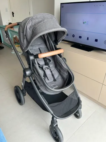 Anna 3 - Carrinho de bebê + bebê conforto - cor grafite