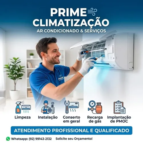 LIMPEZA INSTALAÇÃO E MANUTENÇÃO EM AR CONDICIONADO. 