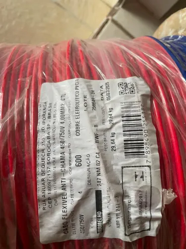 CABO ANTI-CHAMA 450 / 750 V 4MM - 600 M