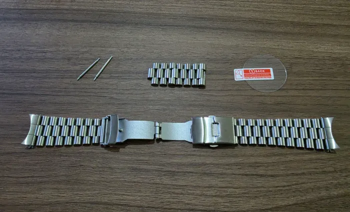 Pulseira Aço Inox 22mm + Vidro temperado para Casio Duro Mdv106 Mdv107