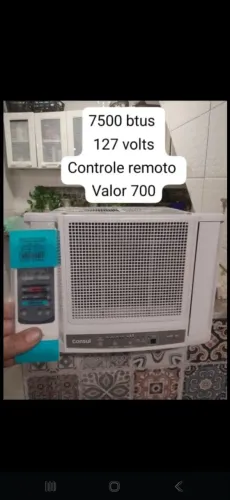 Ar condicionado 7.500 btus 127 volts Controle remoto, Higienizado e com garantia.