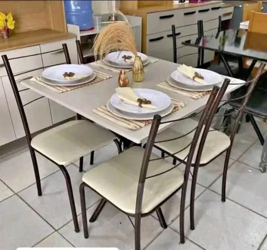 MESA RIO COM 4 CADEIRAS - DIRETO DE FABRICA 