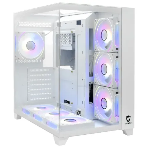 Gabinete Gamer Satellite K901 Branco ATX 7 Fans