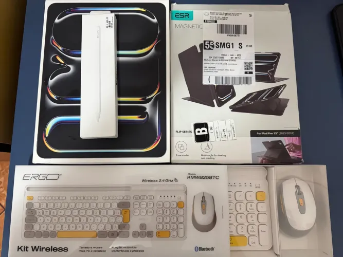 iPad Pro M4 13 2TB + Apple Pencil Pro + Acessórios | Estado de Zero | Oportunidade