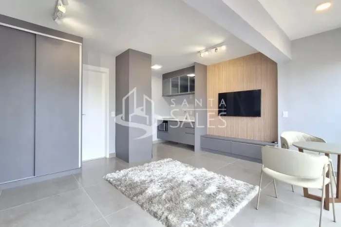 Studio para Locação na Vila Pompéia, São Paulo-SP: 1 Quarto, 1 Banheiro, 32m² de Área