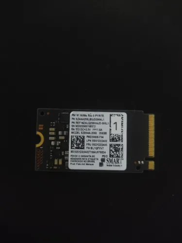 SSD NVMe 256GB - Upgrade - Compacto (2230)