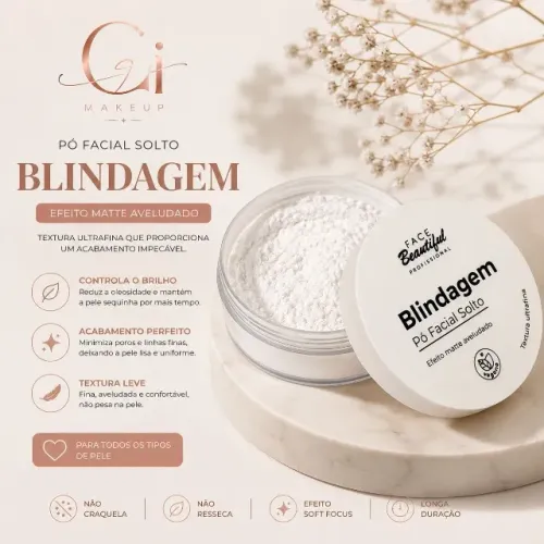 Pó Facial Solto Blindagem - Face Beautiful
