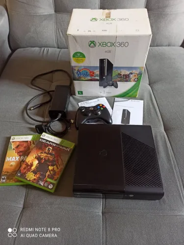 Xbox 360 na caixa