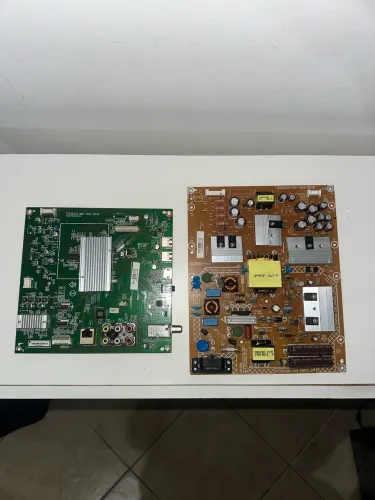 Placas da TV Philips 40PFG5109/78 (placa principal + placa fonte)