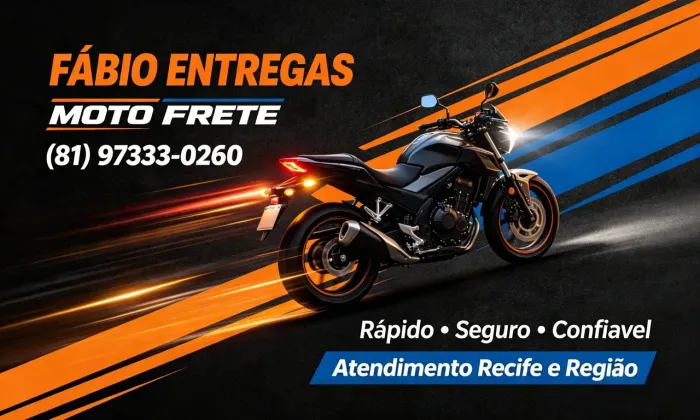 Realizo as suas entregas para toda região metropolitana