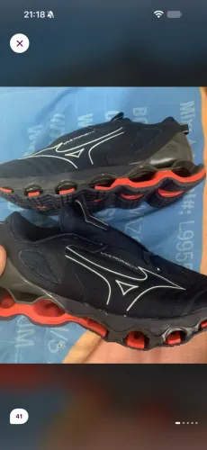 tenis mizuno wave prophecy 14 azul marinho