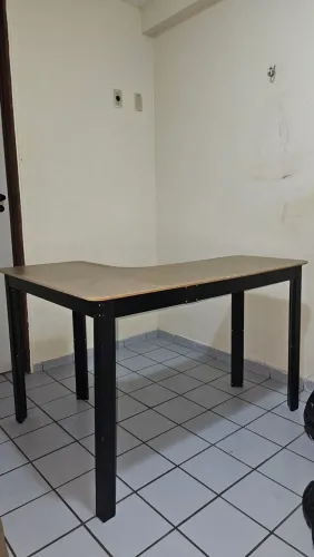 Mesa Em L 120cm Escrivaninha Moderna De Canto Industrial