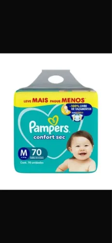 Fralda Pampers Confort Sec M