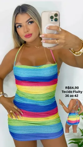 Vestido estampa Virgínia verão 