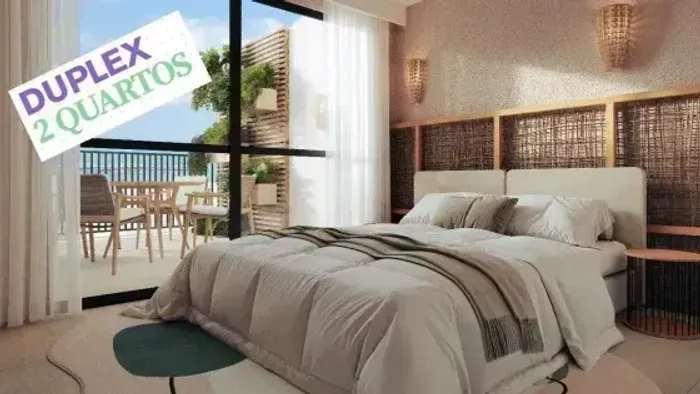 TAMANDARÉ - DUPLEX 37 m² lazer completo, pé na areia onde era o ponto de desova das tartar