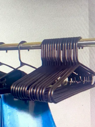 10 Cabide PVC Preto