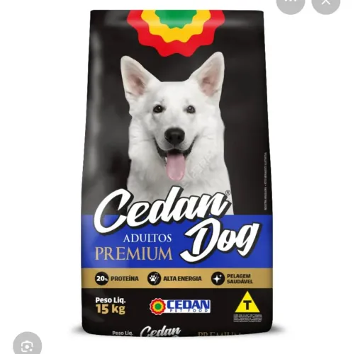 Ração cães adultos Premium 15kg Cedan Dog