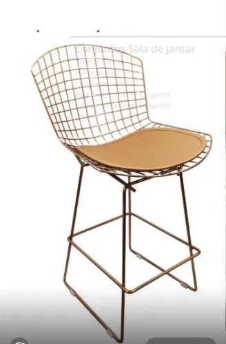 Kit 4 Banquetas bertoia rosê